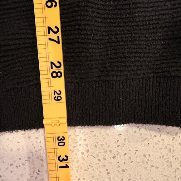 Free People Cowl Neck Sleeveless Sweater Mini Dress Black XS Knit Fall Winter - Picture 6 of 7